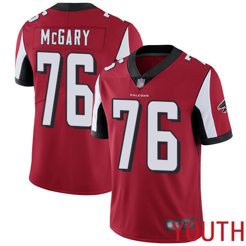 Atlanta Falcons Limited Red Youth Kaleb McGary Home Jersey NFL Football #76 Vapor Untouchable->youth nfl jersey->Youth Jersey